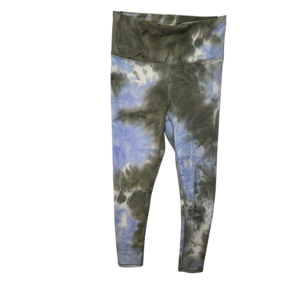 Harmony Balance Tie Dye Leggings Activewear S P Blue‎ Green